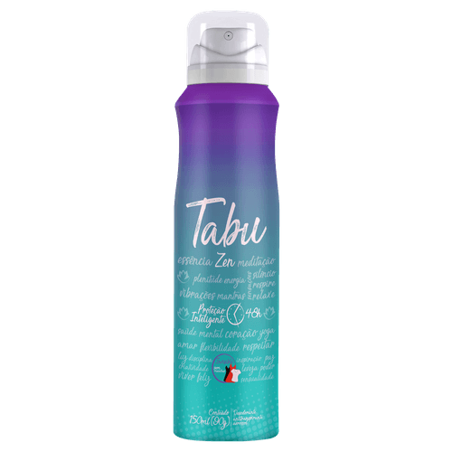 Desodorante Aerosol Antitranspirante Tabu Zen 150Ml