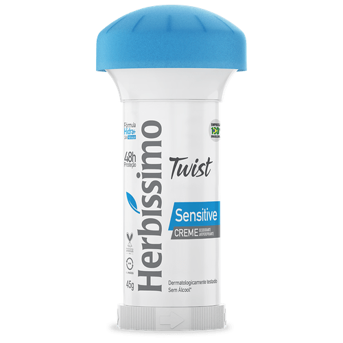 Desodorante Twist Antitranspirante Sensitive Herbissimo 45G