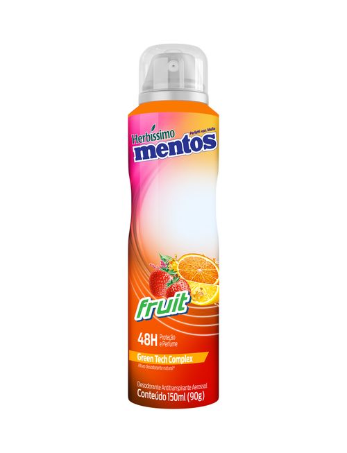 Desodorante Antitranspirante Aerossol Herbissimo Mentos Fruit