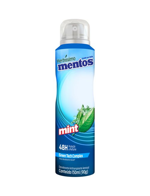 Desodorante Antitranspirante Aerossol Herbissimo Mentos Mint