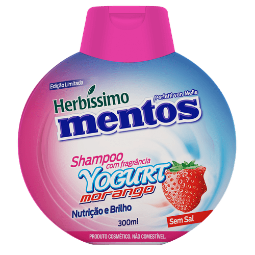 Herbissimo Mentos Shampoo Yogurt Morango