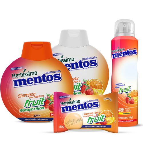 Kit Herbissimo Mentos Fruit - 4 unidades