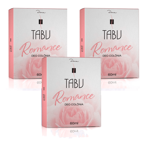 Kit Deo Colônia Tabu Romance 60Ml c/3