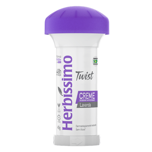 Desodorante Twist Antitranspirante Lavanda Herbissimo 45g