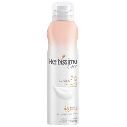 Desodorante Aerossol Antitranspirante Herbíssimo Care Vanilla