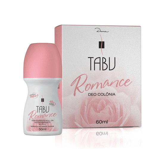 Kit Deo Colônia 60Ml e Desodorante Roll-On Antitranspirante 50Ml Tabu Romance