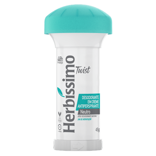 Desodorante Twist Antitranspirante Neutro Herbíssimo 45G