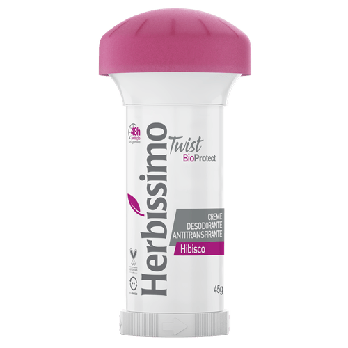 Desodorante Twist Antitranspirante Hibisco Herbíssimo 45G