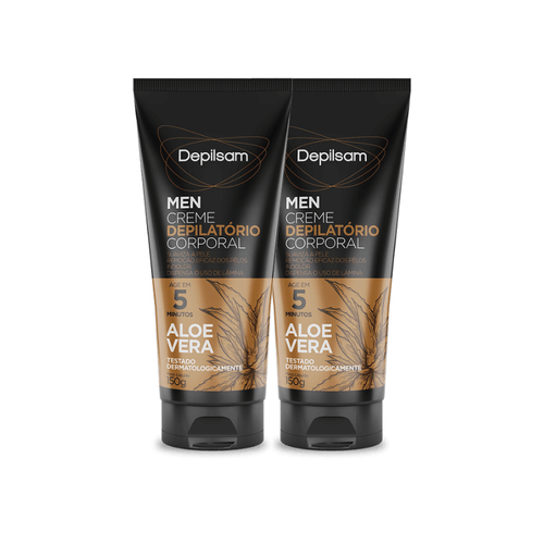 Kit Creme Depilatório Corporal Depilsam Men Sport 150G - 2 unidades
