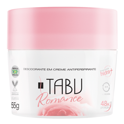 Desodorante Creme Antitranspirante Tabu Romance 55G