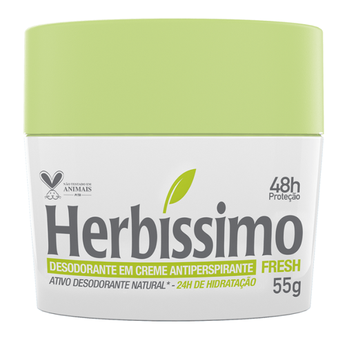 Desodorante Creme Antitranspirante Fresh Herbíssimo 55G