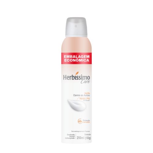 Desodorante Aerossol Antitranspirante Herbíssimo Care Vanilla 250ML