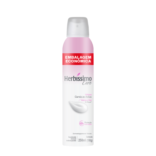 Desodorante Aerossol Antitranspirante Herbíssimo Care Hibisco 250ML