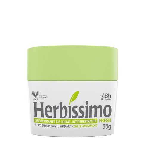 Desodorante Creme Antitranspirante Fresh Herbíssimo 55G